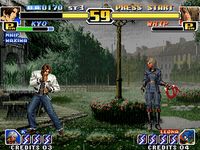 une photo d'Ã©cran de The King of Fighters 99 - Millenium Battle sur SNK Neo Geo